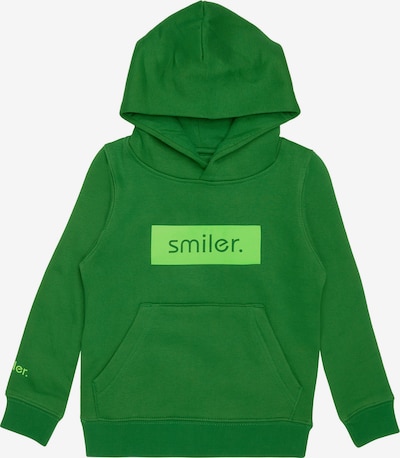 smiler. Sweatshirt in grasgrün / hellgrün, Produktansicht