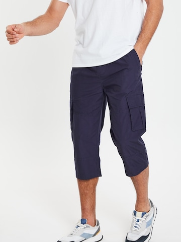 Threadbare Regular Cargohose 'Bruce' in Blau: Vorderseite