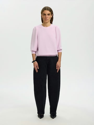 SELECTED Majica 'SLFTENNY' | vijolična barva