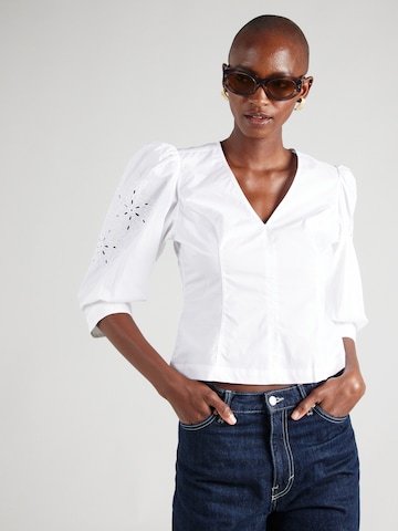 SCOTCH & SODA Blouse in Wit: voorkant