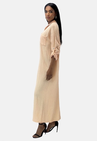 Elara Blusenkleid in Beige