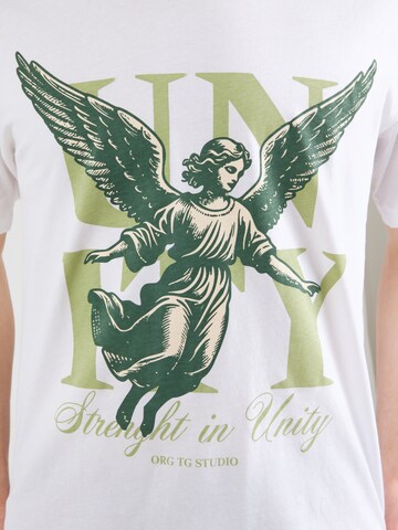 JACK & JONES - Camiseta 'JORWinged Gallery' en blanco