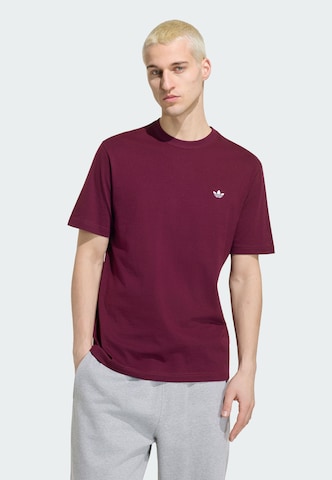 ADIDAS ORIGINALS Shirt 'Trefoil Essentials' in Rood: voorkant