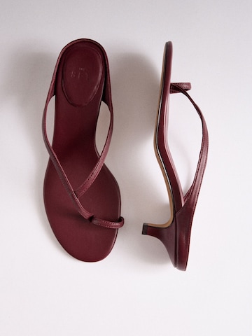 Tongs The Set en rouge