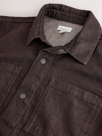Next Regular fit Button Up Shirt 'N. Premium' in Brown
