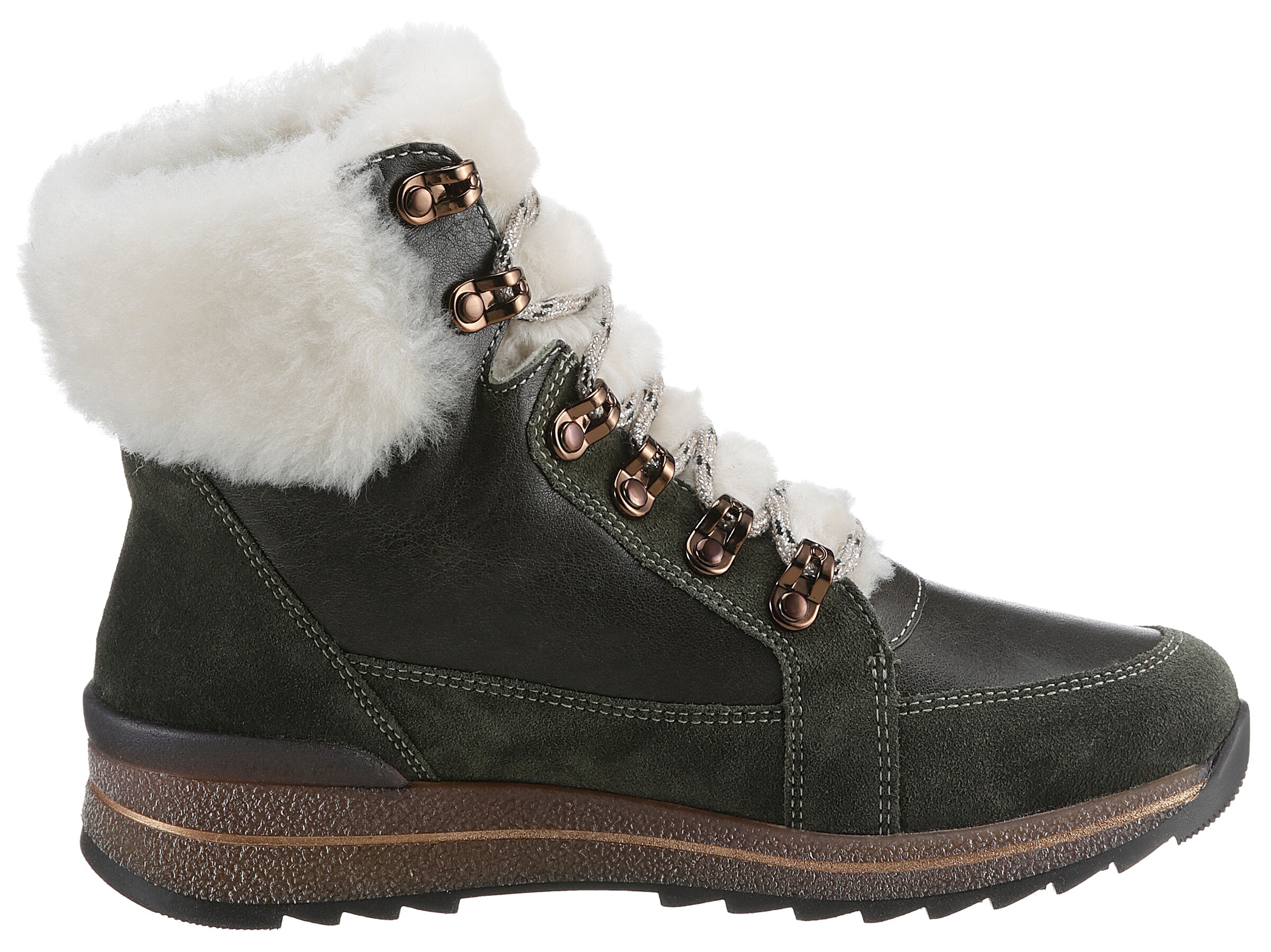 Stivaletto stringato di ARA in verde