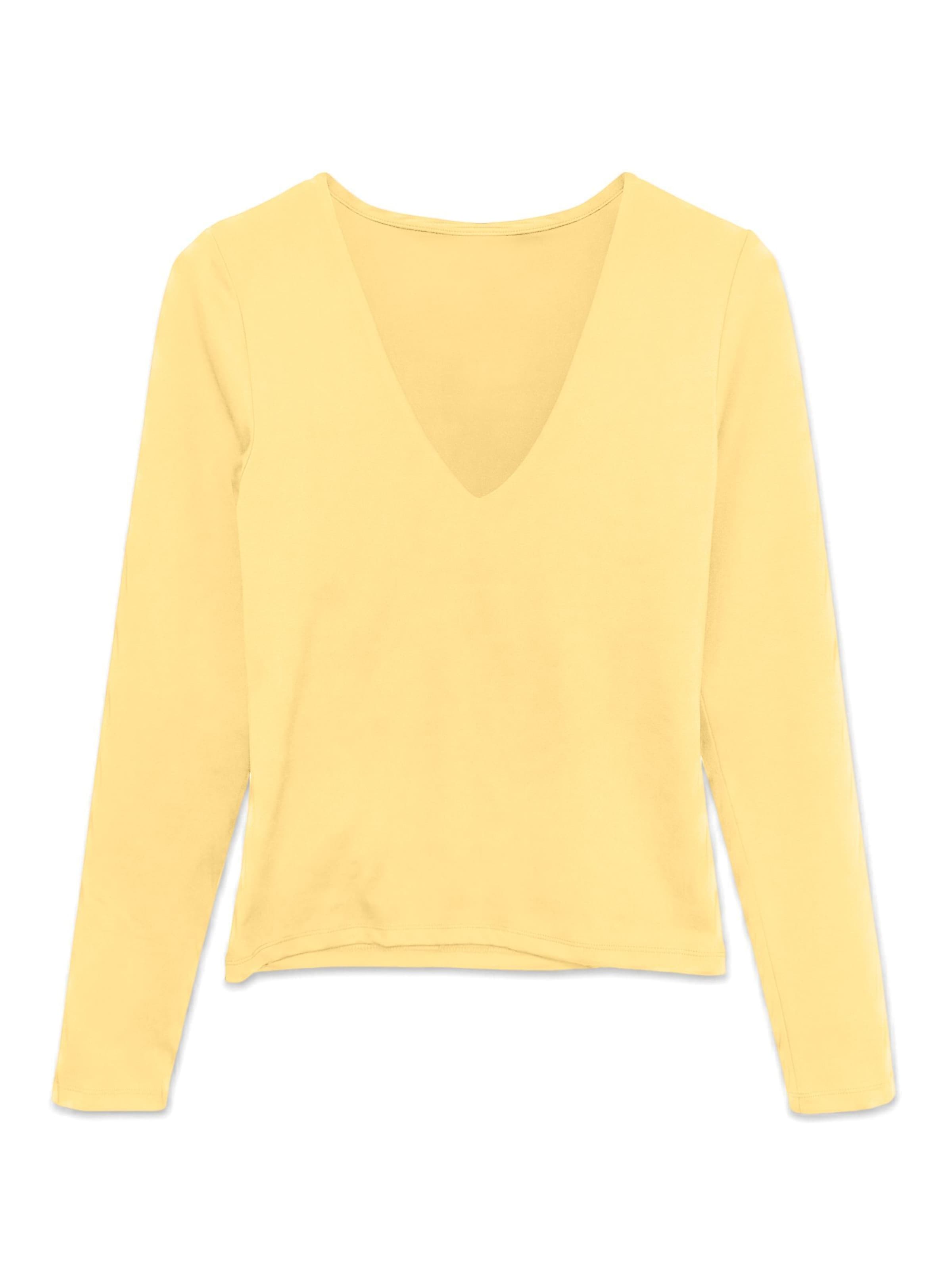 VERO MODA Shirt 'VMLIVA' in Geel: voorkant