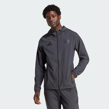 Vestes d’entraînement 'Arsenal Tiro 25 Competition Vis Tech Travel ' ADIDAS PERFORMANCE en gris : devant