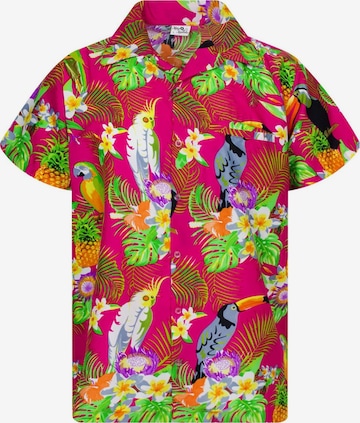 Maglietta 'Parrot Cockatoo' di King Kameha in rosa: frontale