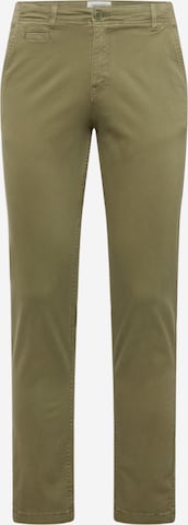 JACK & JONES - Regular Calças chino em verde: frente