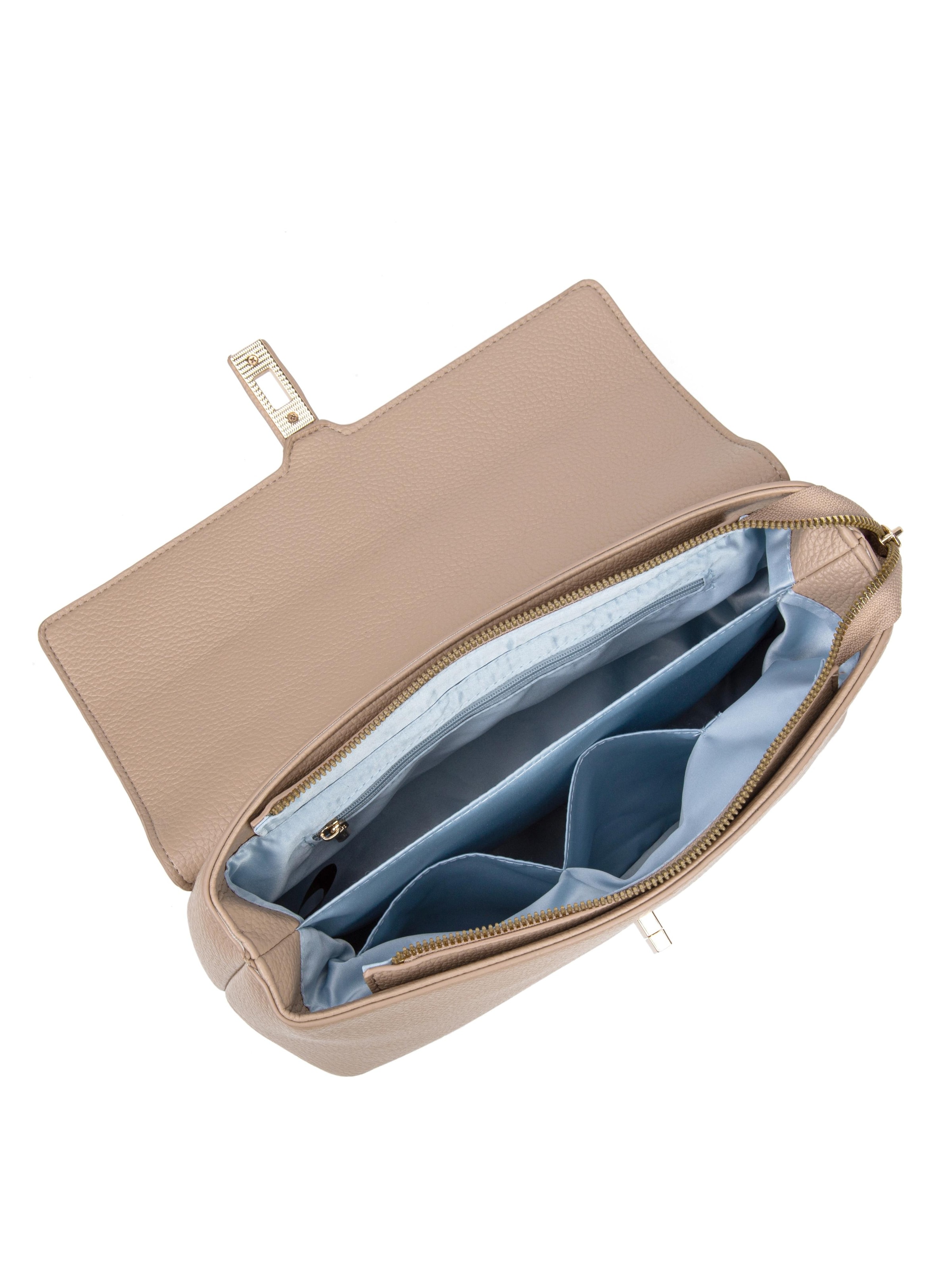 Borsa a mano 'Borsa a Mano Donna Pelle Vegana PU con Girello e Tracolla Rimovibile' di Diana&Co. in marrone