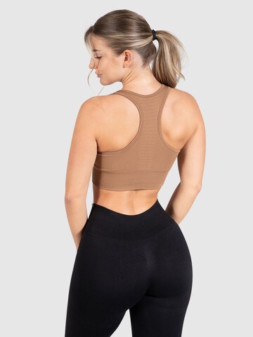 Smilodox Bralette Sports Top in Brown