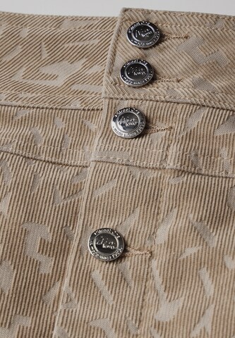 STREET ONE Cordrock mit Knopfleiste in Beige