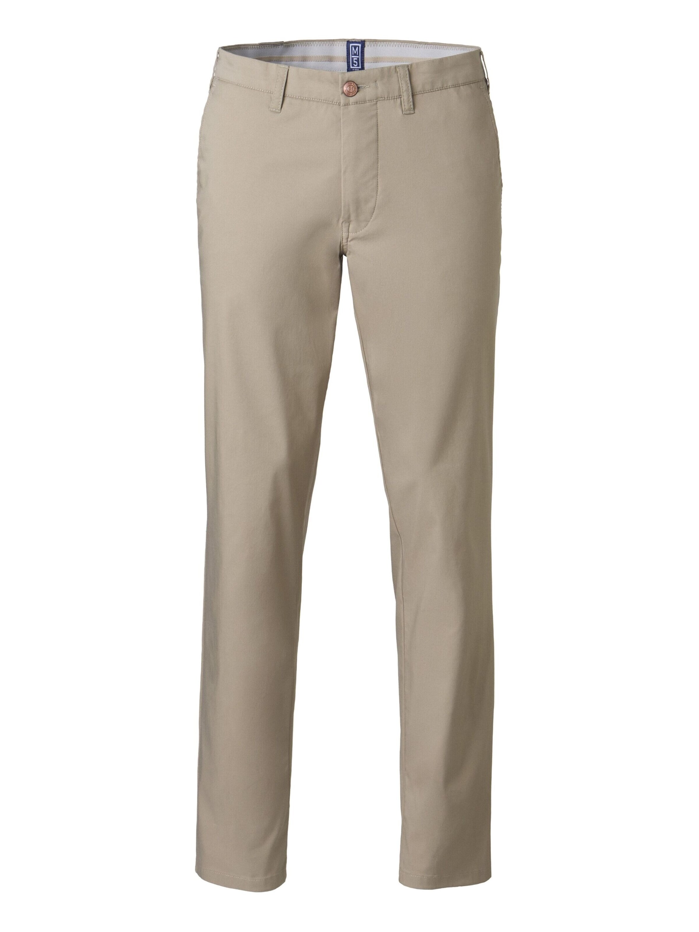 Regular Pantalon chino 'M5 Chino 1-6010' MEYER en beige : devant