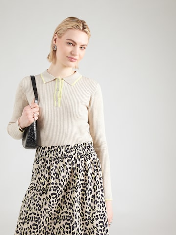 Lollys Laundry Tröja 'Julio' i beige: framsida