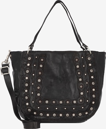 Cabas Campomaggi en noir : devant