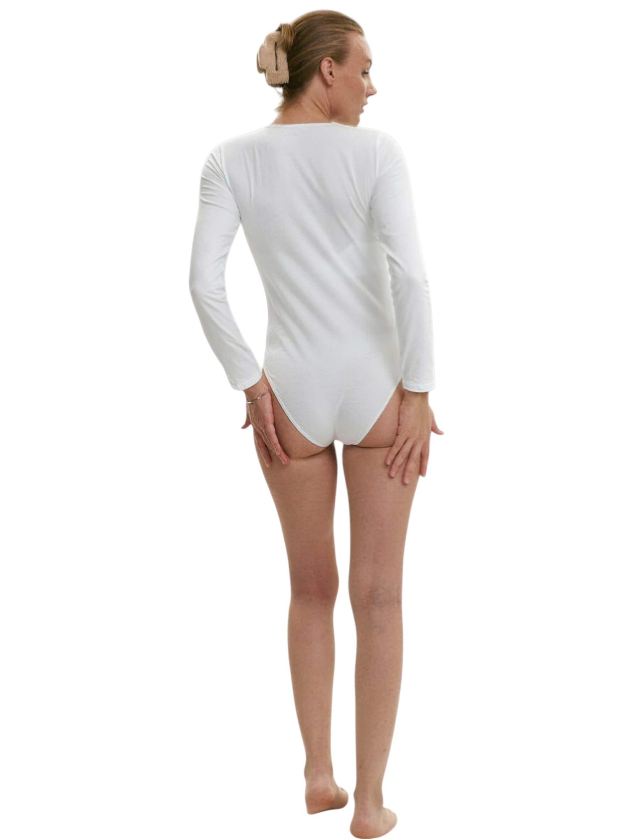 Body 'LINA' fashionshowcase en blanc