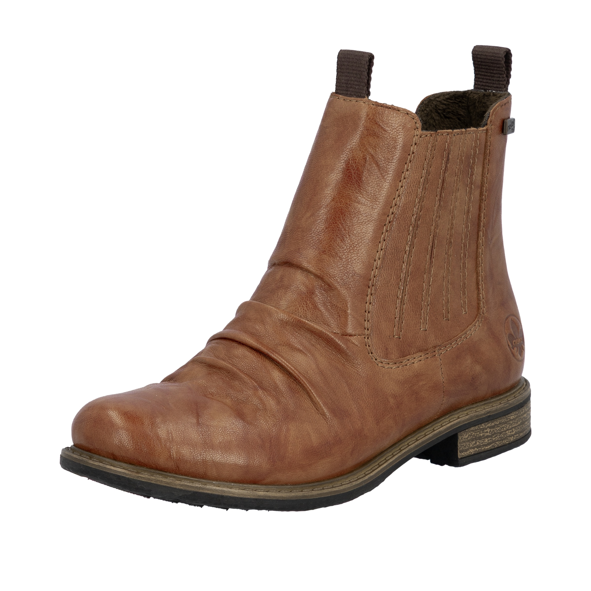 Chelsea Boots ' 74855 ' Rieker en marron : devant