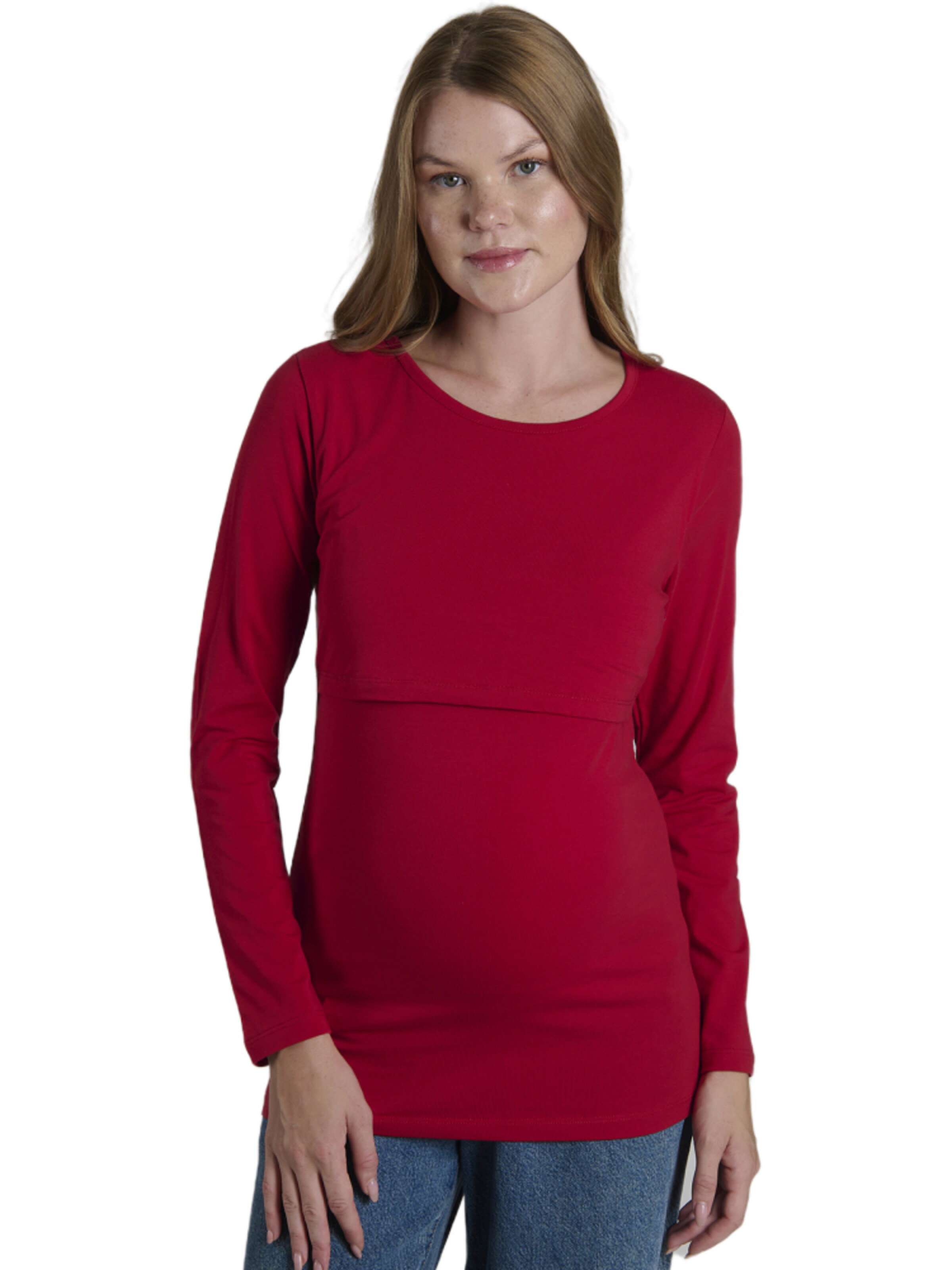 LYN MAMA Blouse in Red: front