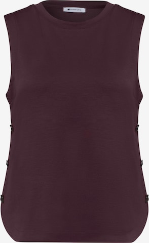 STREET ONE Top mit seitlichen Knopfdetails in Rot: Vorderseite