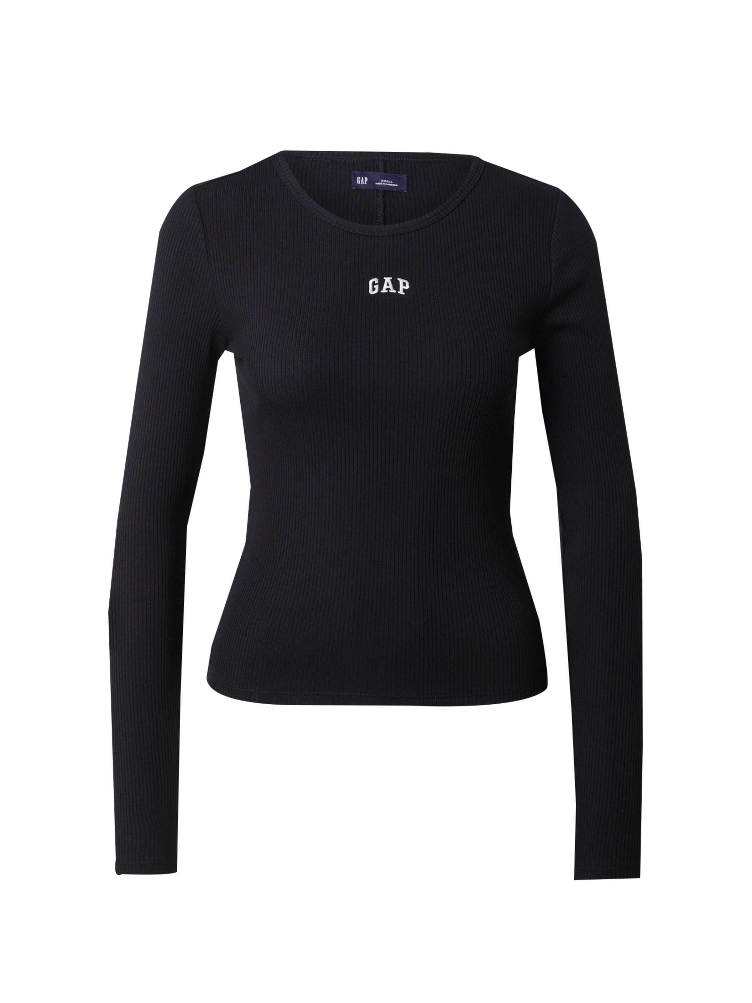 GAP Тениска в черно: отпред