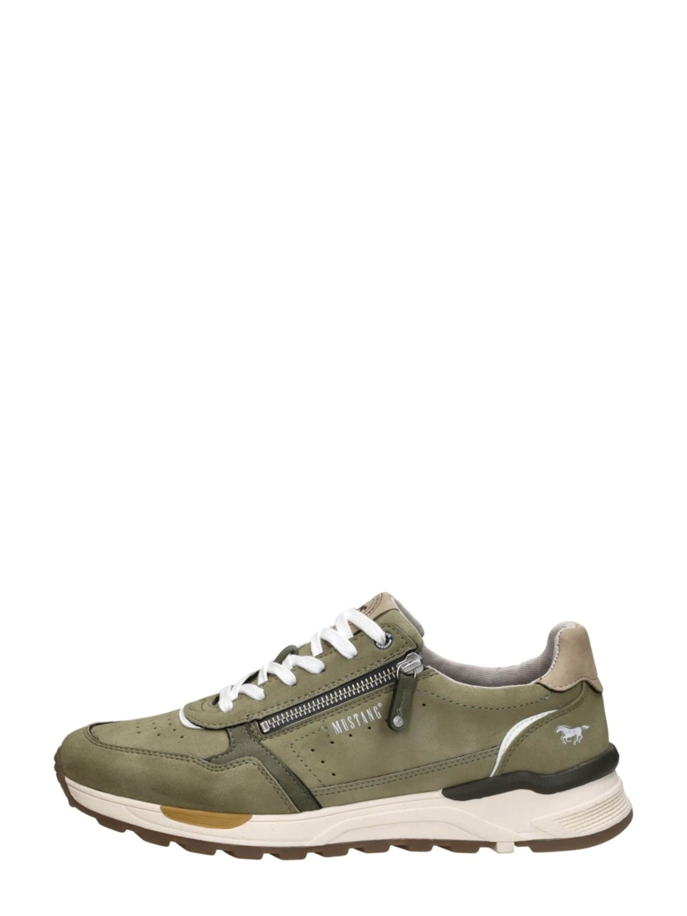 Baskets basses 'Sneakers Laag' MUSTANG en vert : devant