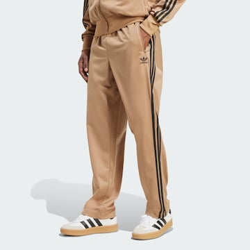 ADIDAS ORIGINALS Regular Trousers 'Adicolor Classics Firebird' in Brown: front