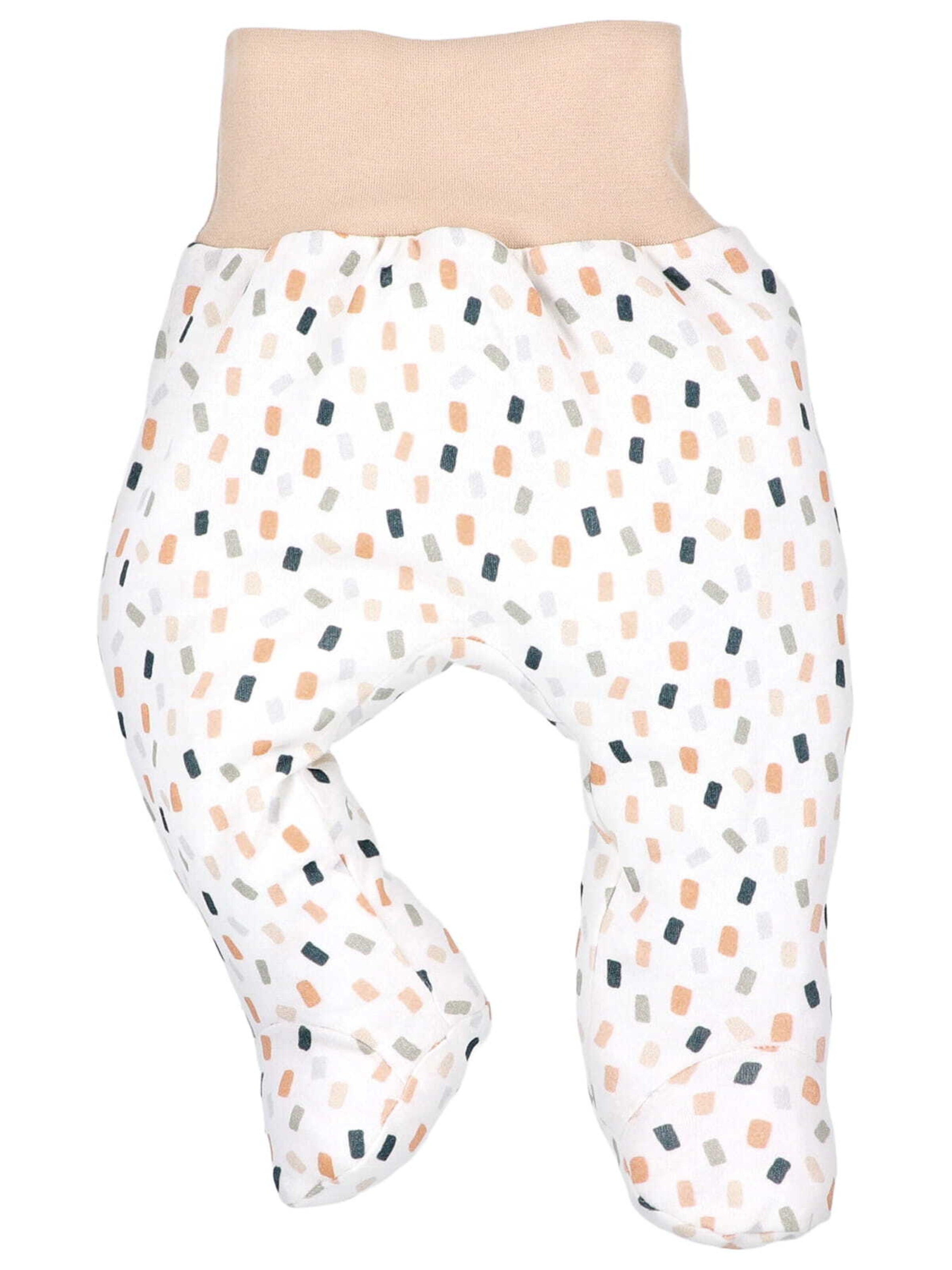 NINI Regular Pants 'Vierecke' in Beige: front