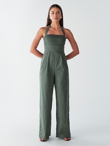 BWLDR Jumpsuit 'LILO' in Groen: voorkant