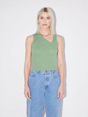 Top in maglia 'Mathilde' di LeGer by Lena Gercke in verde: frontale