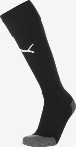 PUMA Soccer Socks 'Team Liga' in Black: front