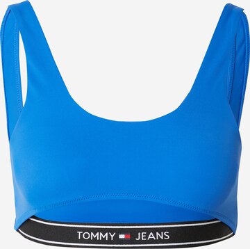 Tommy Jeans Korzetová Horní díl plavek – modrá: přední strana