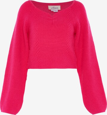 Pull-over aleva en rose : devant