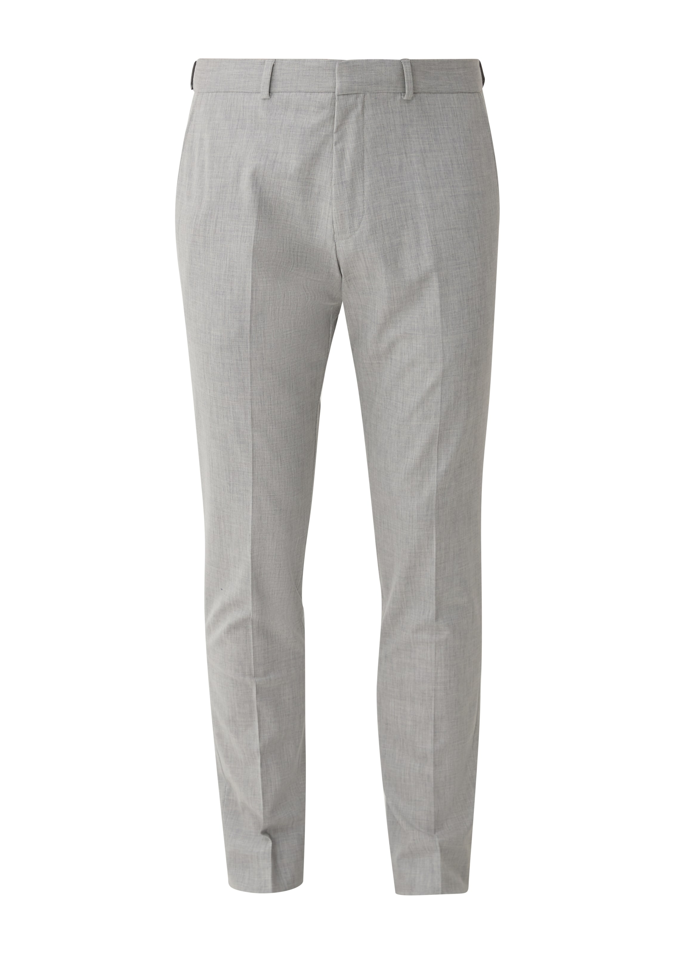 s.Oliver Slimfit Broek in Grijs: voorkant