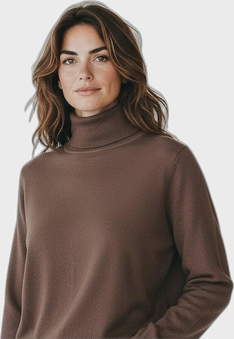 Pull-over Fresh Flower en marron : devant