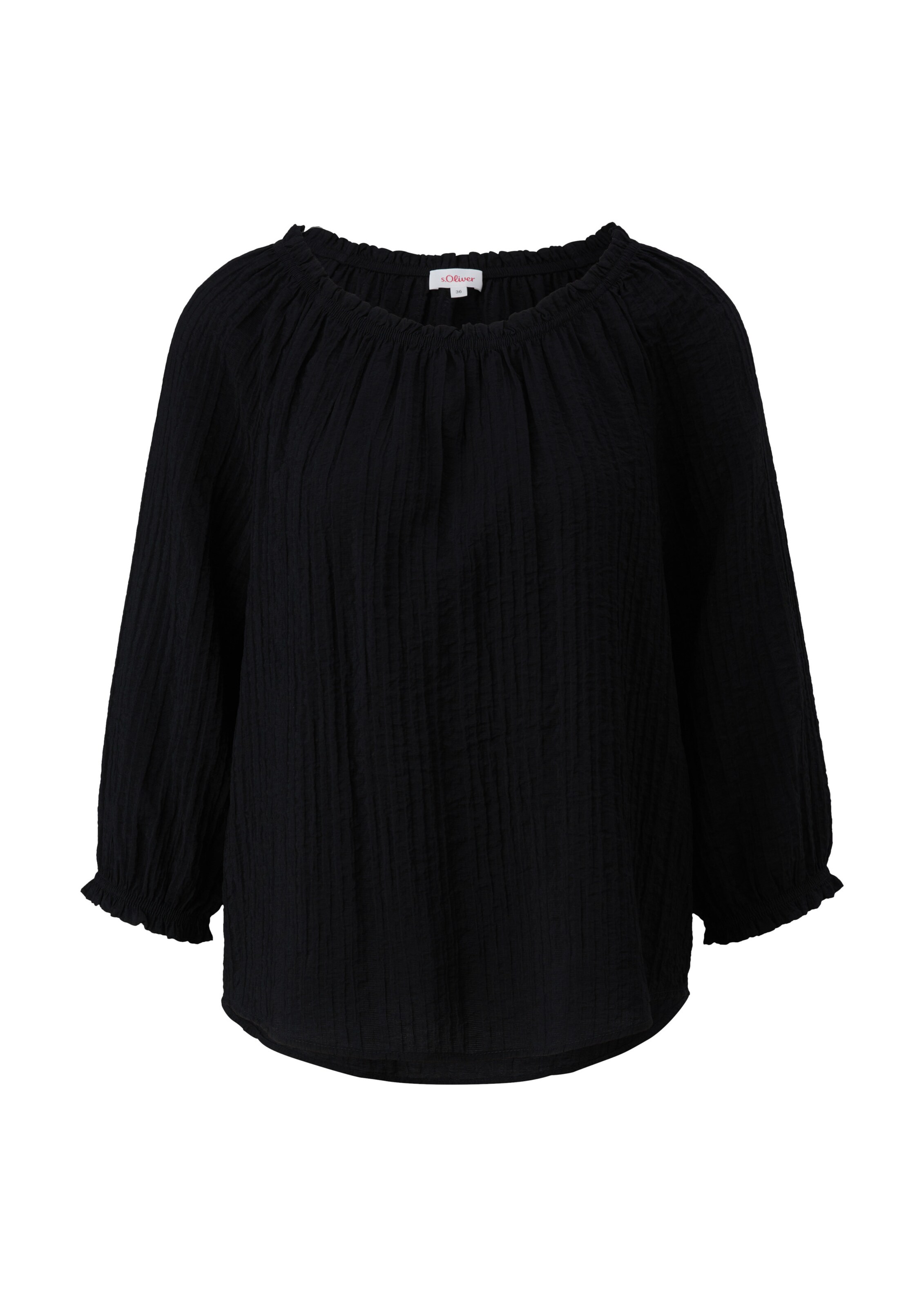 s.Oliver Bluse in Schwarz: Vorderseite