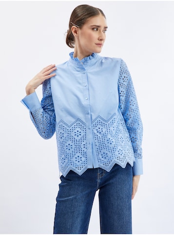 Orsay Blouse in Blue: front