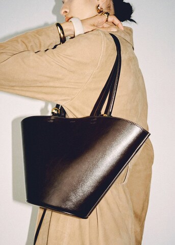 MANGO Shopper 'Meti' in Braun