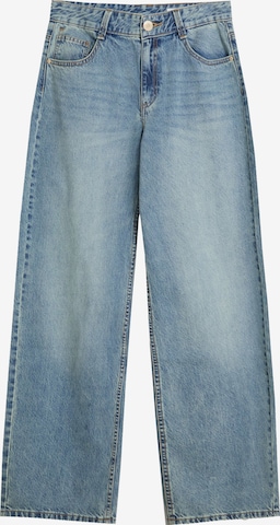 Bershka Baggy Jeans in Blue: front