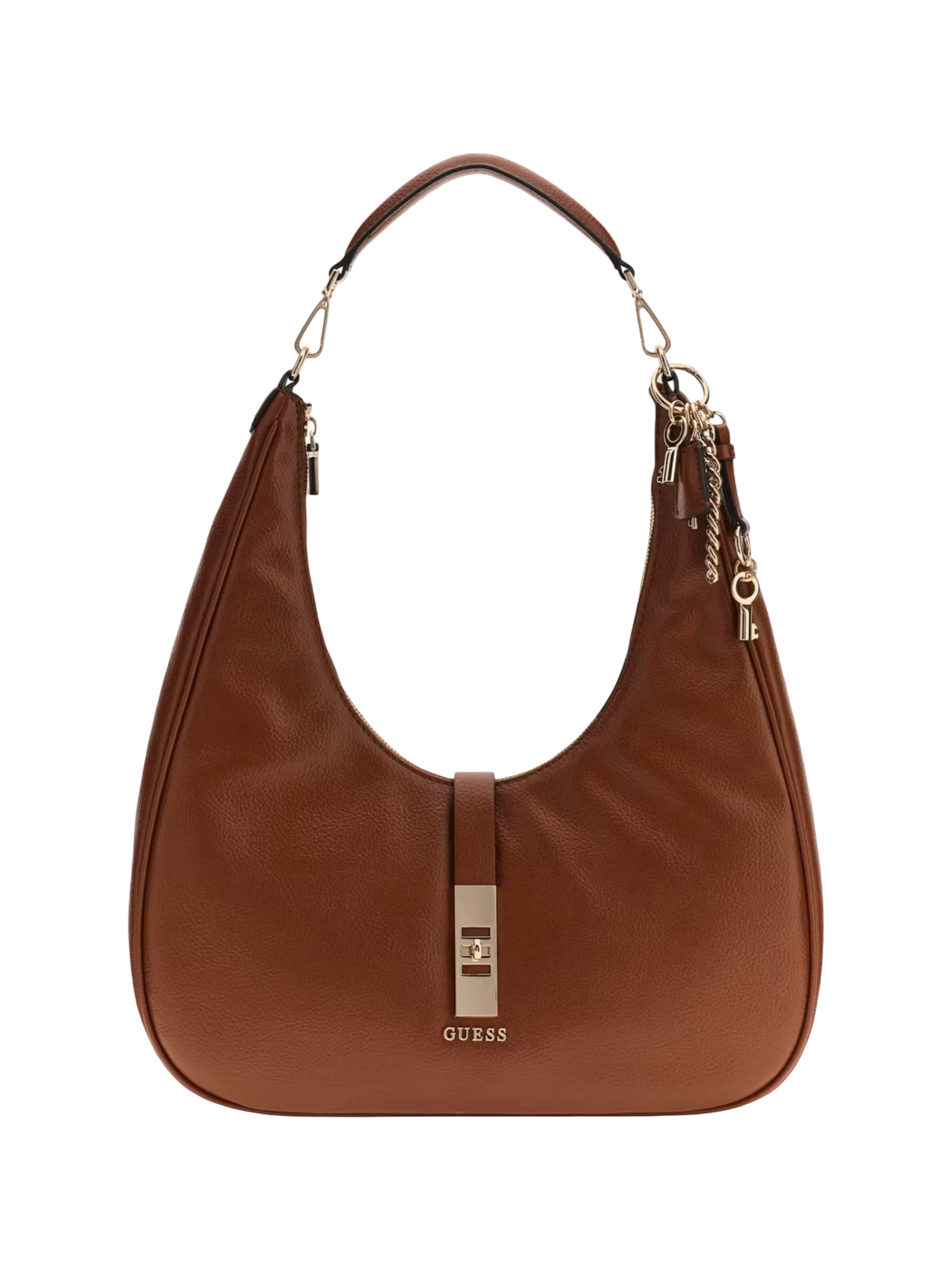 GUESS Schoudertas 'Brooke Hobo' in Bruin: voorkant