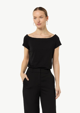 T-shirt COMMA en noir : devant