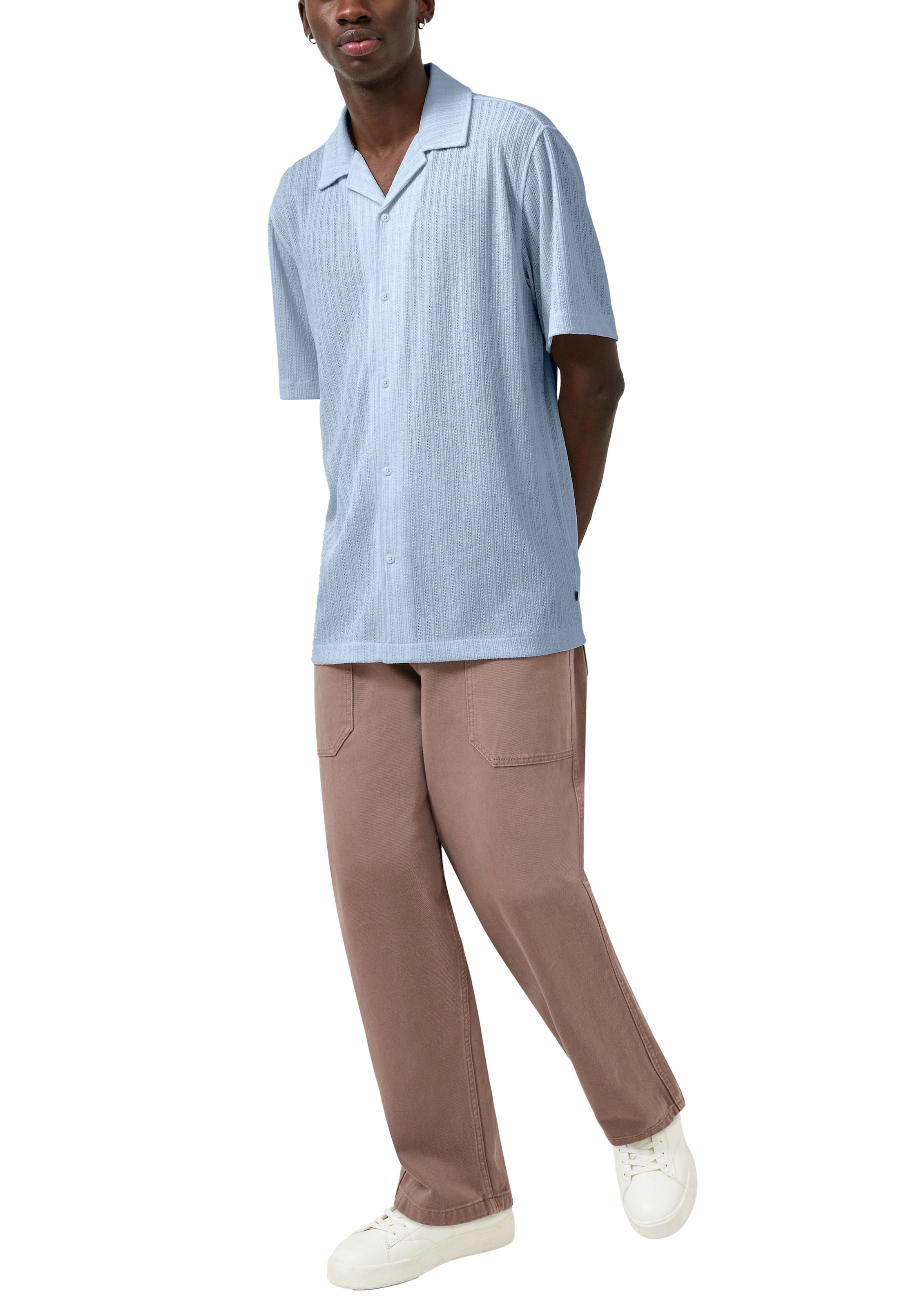 Fit confort Chemise QS en bleu