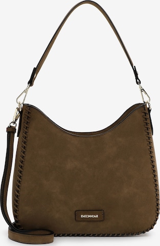 Emily & Noah Schoudertas 'Hailee' in Bruin: voorkant