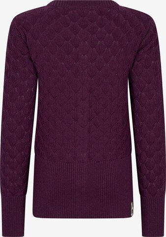 Cardigan 'Be Present' 4funkyflavours en violet