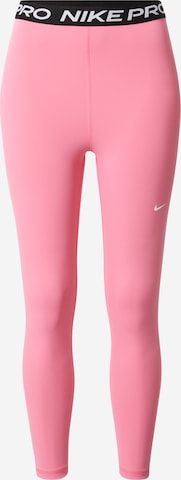 NIKE Скинни Спортивные штаны в Ярко-розовый: спереди