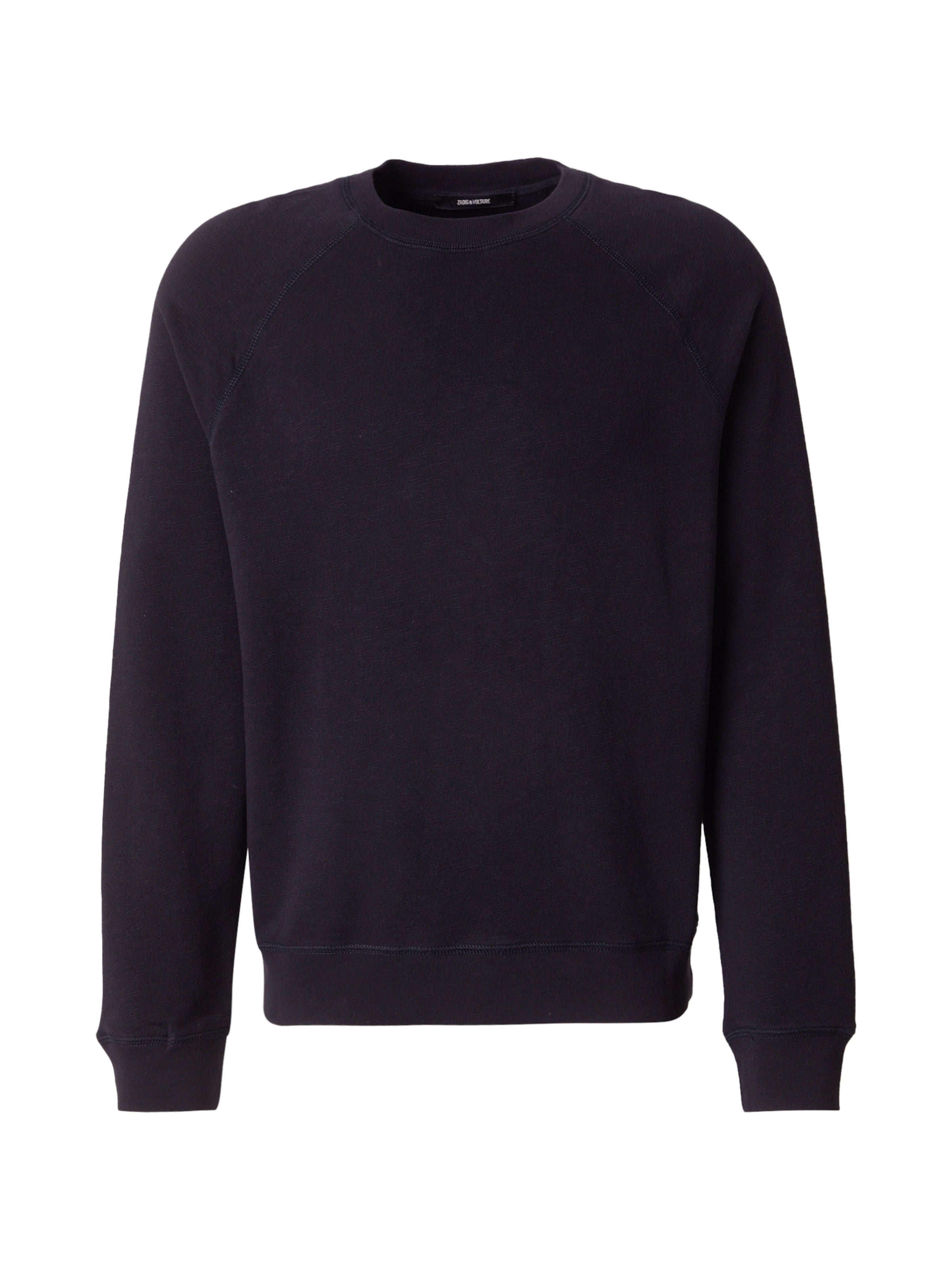 Zadig & Voltaire Sweatshirt 'UPPY MO SKULL XO' in Black: front