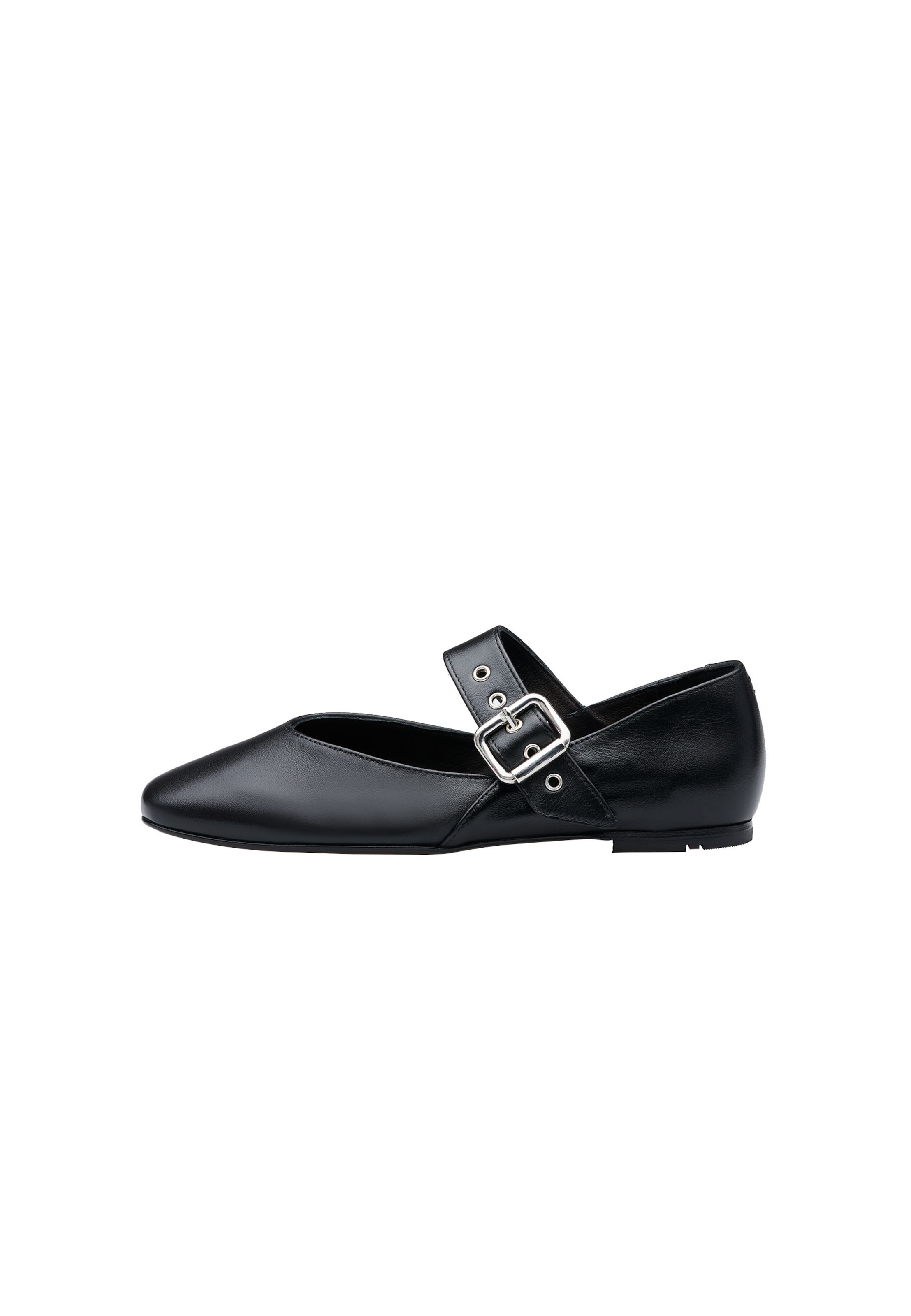 LLOYD Strap ballerina in Black: front