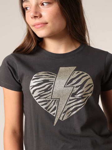 T-Shirt 'LOVERS' Deeluxe en gris