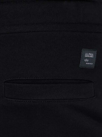 ALPHA INDUSTRIES Regular Hose 'Terry II' in Schwarz