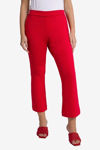 Ulla Popken Bootcut Broek in Rood: voorkant